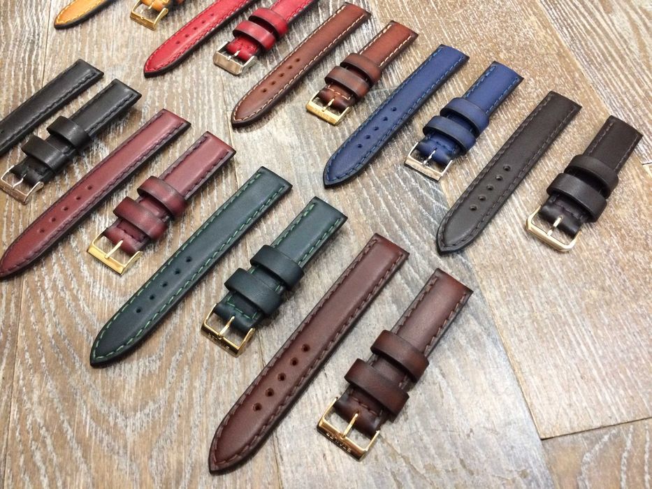 Объемный прошитый ремешок, браслет ручной работы из натуральной кожи