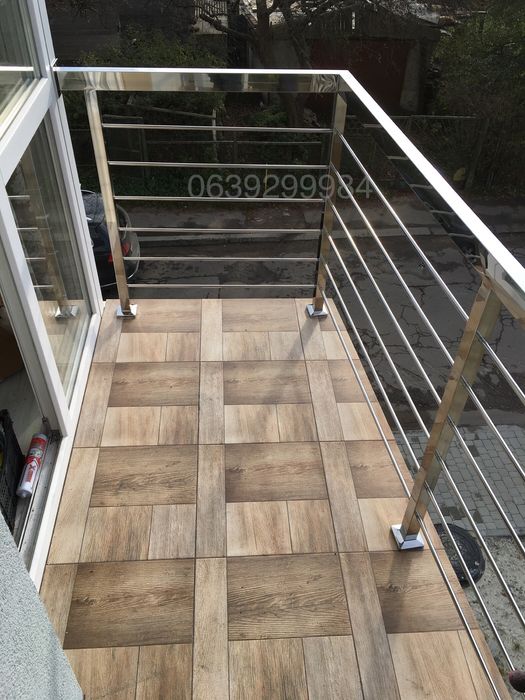 Перила з нержавійки та Скла