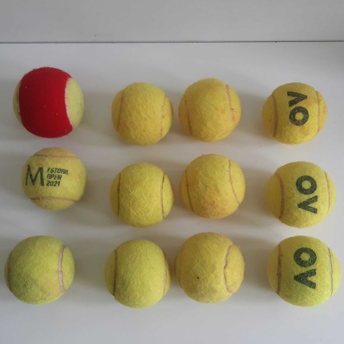 Lote de 12 Bolas de Ténis Tennis Dunlop ATP Usadas Boas