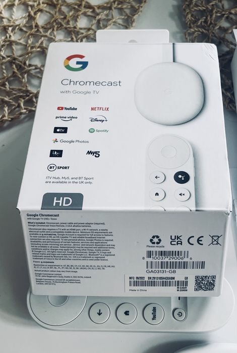Google chromecast 4 Oryg‼️