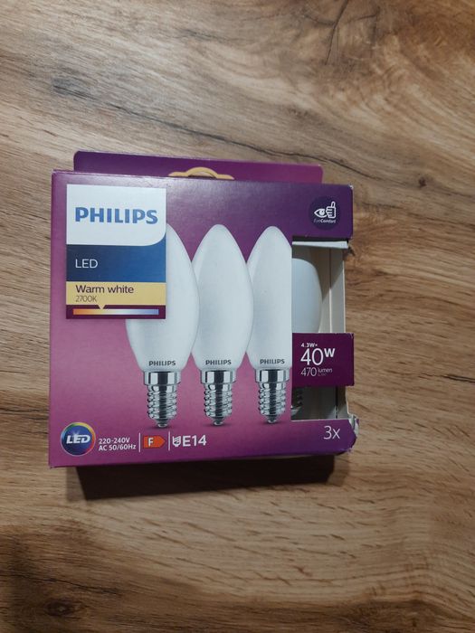 Nowe Żarówki Philips 3 sztuki 40 W