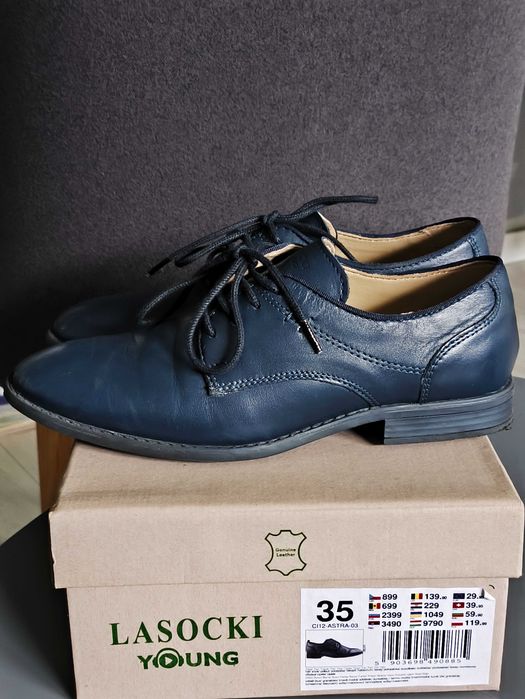 buty skórzane Lasocki, rozmiar 36