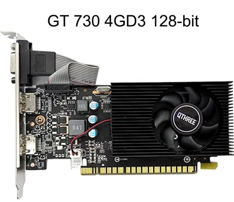 Placa gráfica gt730 4gigabytes 2hdmi+vga