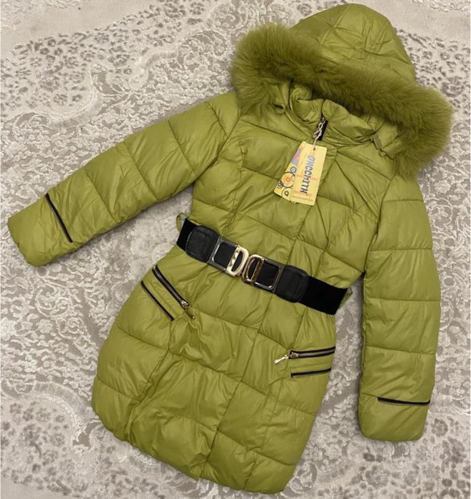 Дитяче зимове пальто для дівчинки підлітка холлофайбер 146-164