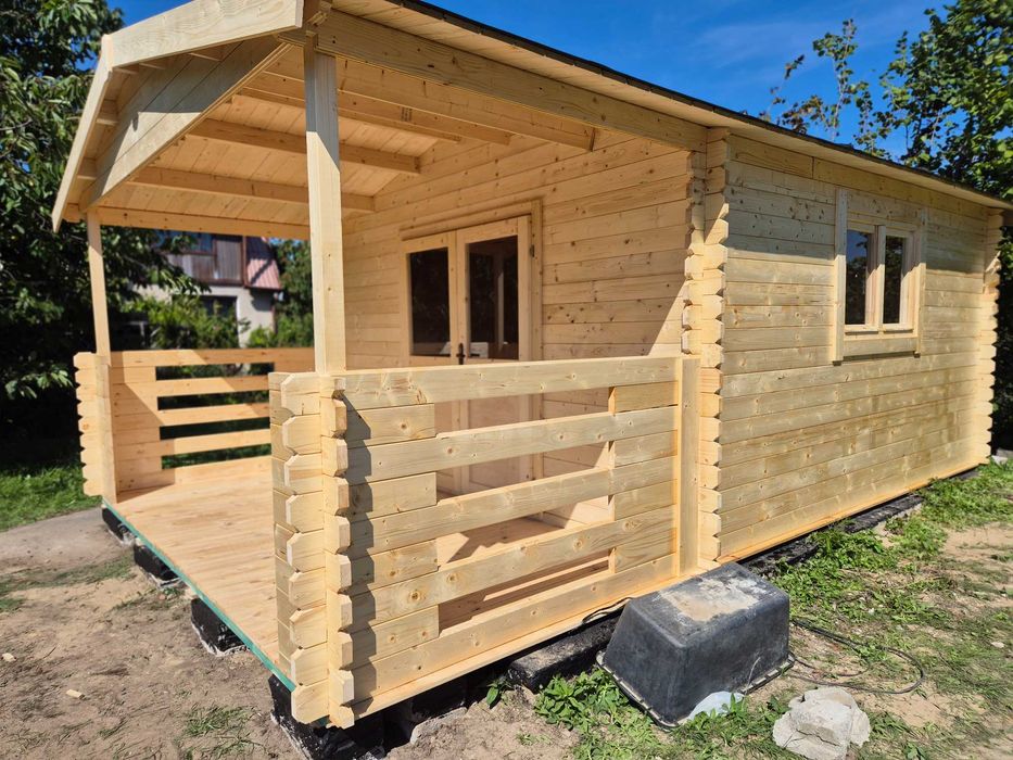dostępny od ZARAZ solidny domek letniskowy + taras*6x4*24 m2*ogrodowy