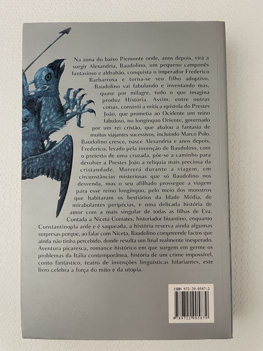 Livro Baudolino de Umberto Eco