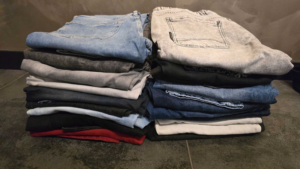 Spodnie, koszule, koszulki  polo, różne XL/L używane DUŻA PACZKA