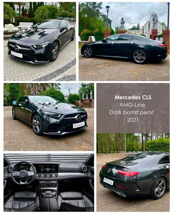 Mercedes CLS AMG-Line Edition/Dark Bornit Pearl Wynajem do ślubu