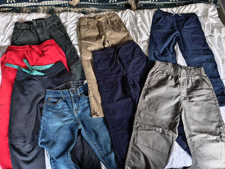 Duży zestaw ubranek dla chłopca r. 122