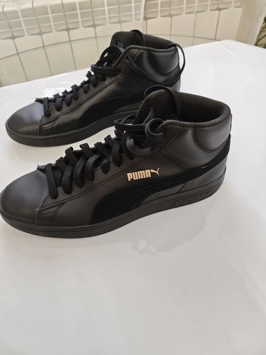 Puma Smash v2 Mid Оригінальні, шкіряні кросівки,чоловічі кросівки, кросівки пума,puma