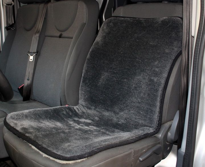 Накидка на сидіння автомобіля із овчини, теплий чехол в авто, сідушка
