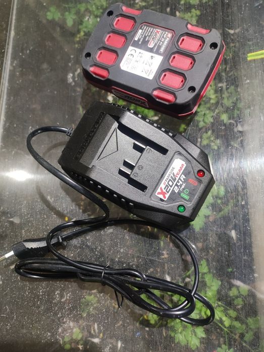 Carregador e bateria Parkside