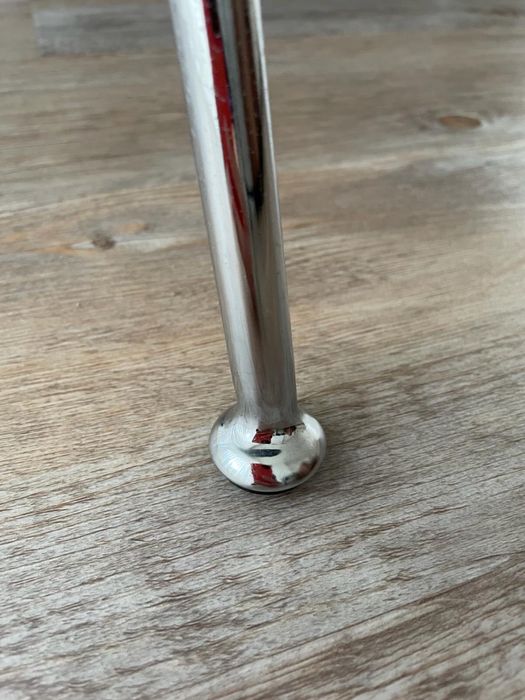 Cadeira vintage pele preta