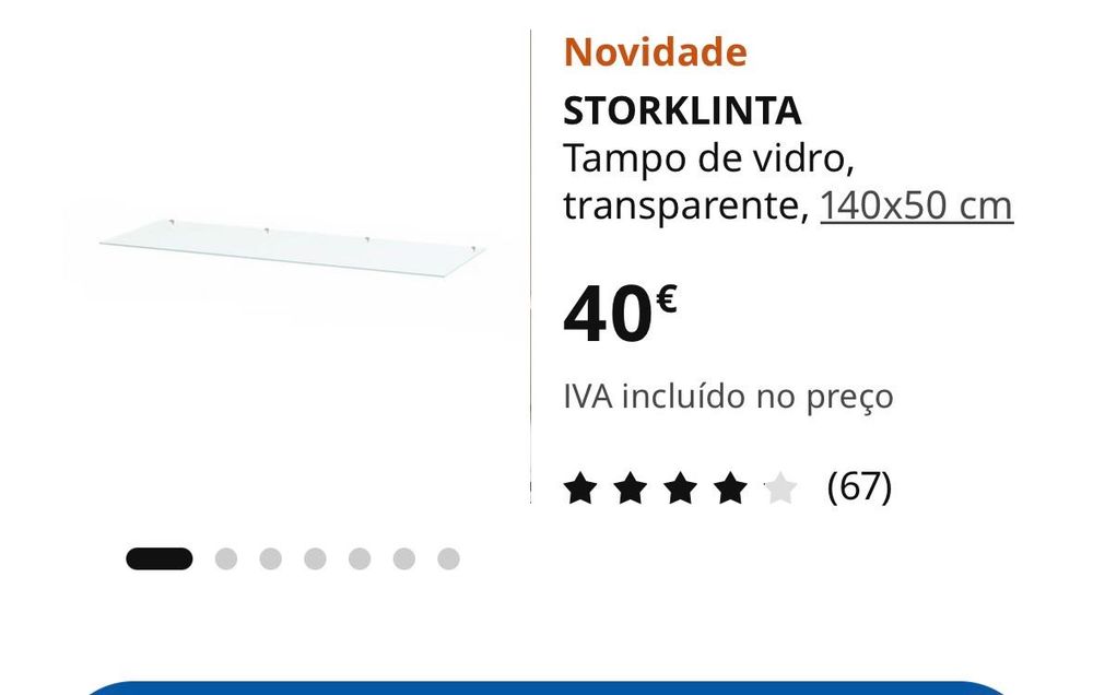 Vidro para comoda