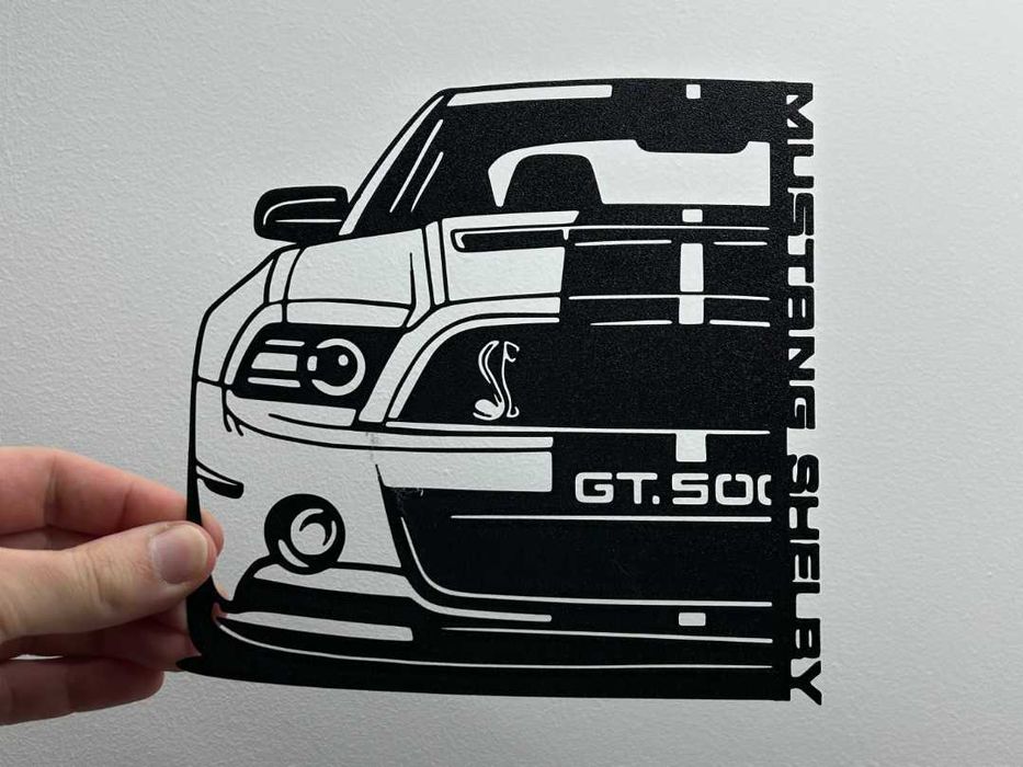 Ford Mustang GT500 – Wall Art Minimalista em Impressão 3D