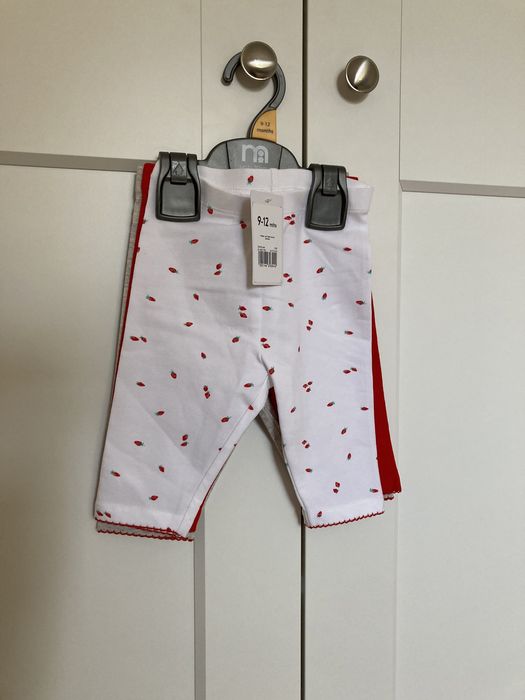 Nowe legginsy 3szt. Mothercare rozm. 9-12mies. (do 80cm)