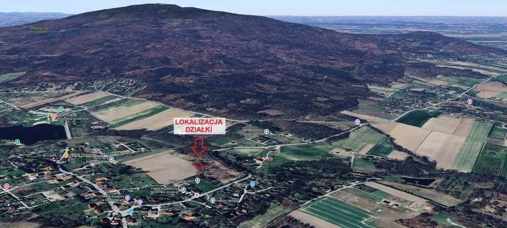 Piękna działka budowlana w Sulistrowicach z widokiem na Ślężę