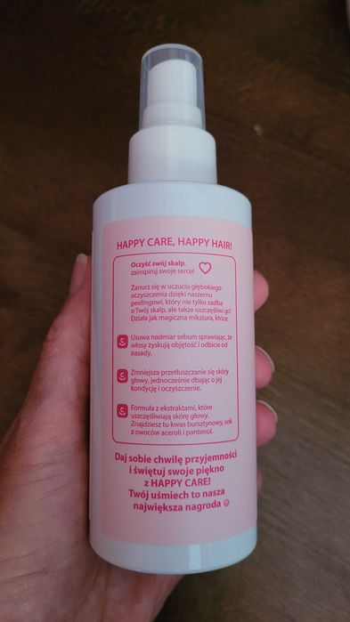 Happy care peeling do skóry głowy z kwasem bursztynowym