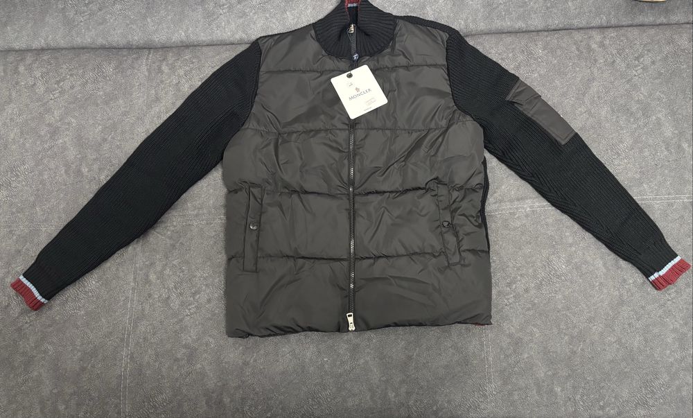 Кардіган-світер Moncler Knit x Nylon Down Cardigan