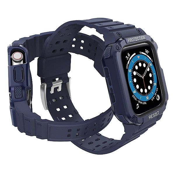 Protect Strap Band opaska z etui do Apple Watch 7 / 6 / 5 / 4 / 3 / 2