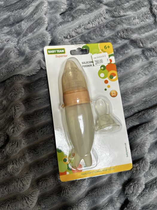 Фрут Фідер Baby Team силіконовий 2в1, бежевий