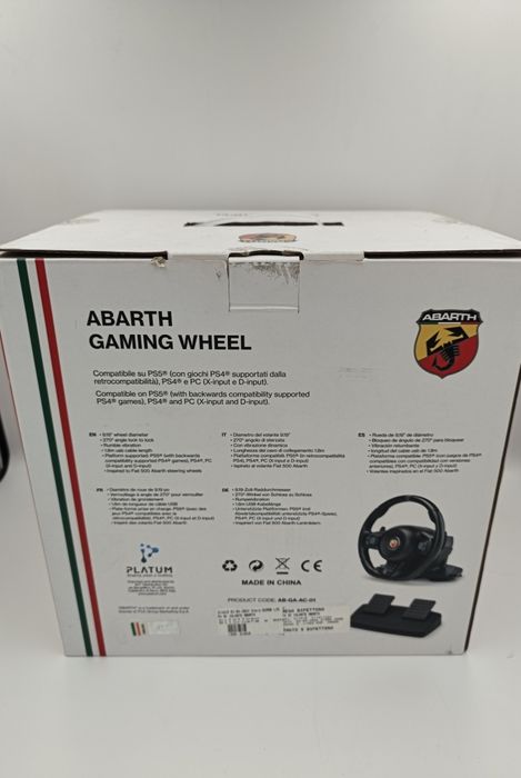Kierownica Abarth gamingowa PS4 PS5