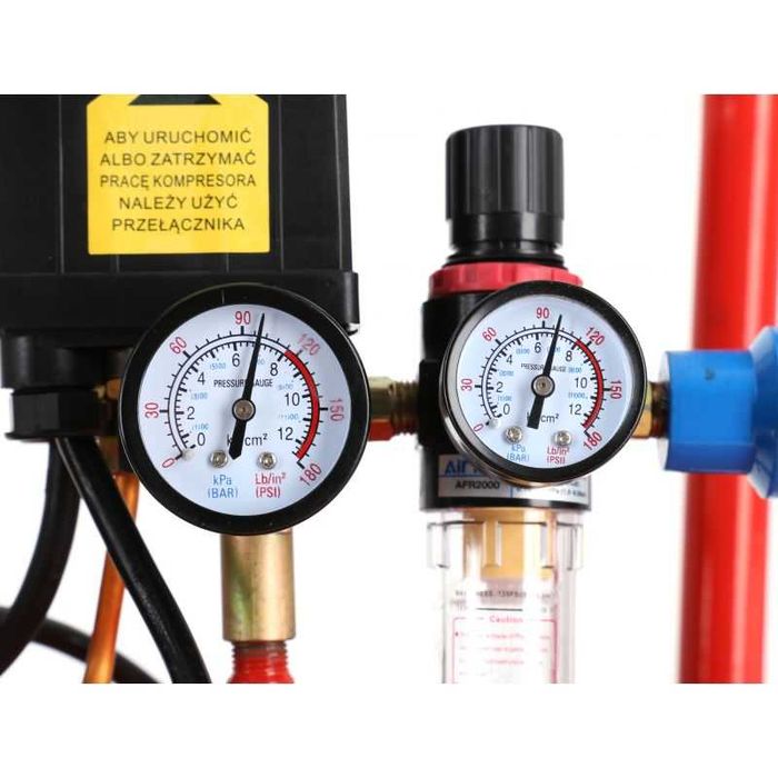 Kompresor olejowy sprężarka V2 powietrza 100l 8bar 2-tłoki dwutłokowy