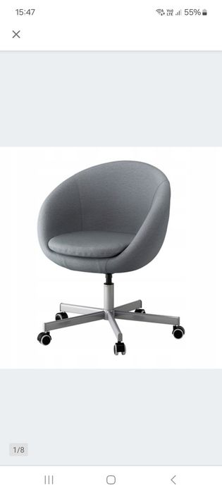Fotel obrotowy szary