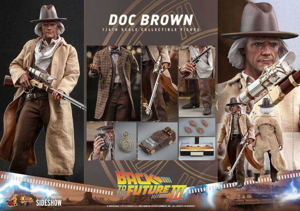 Doc Brown - Figurka Kolekcjonerska w skali 1/6 Powrót do przyszłości 3
