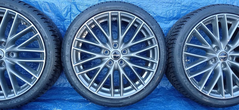 Felgi Koła Aluminiowe BORBET 225/40/R18 DUNLOP 8.5mm 5x114.3 NISSAN