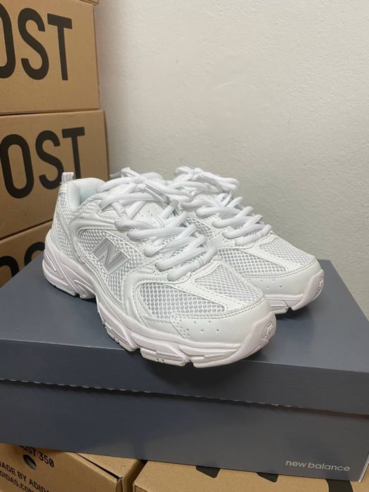 Найкраща Якість! New Balance 530 White•Кросівки легкі Ню беленс (білі)
