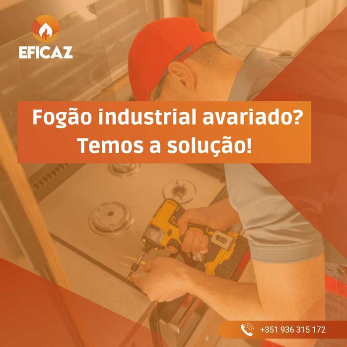 Reparação e instalação de fogões e fornos industriais e domésticos
