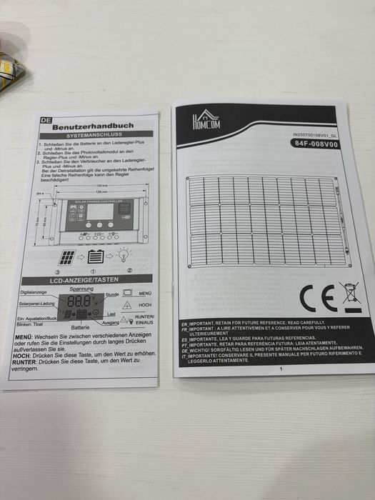 Regulator ladowania solarnego PWM , przewód  mc4-anderson