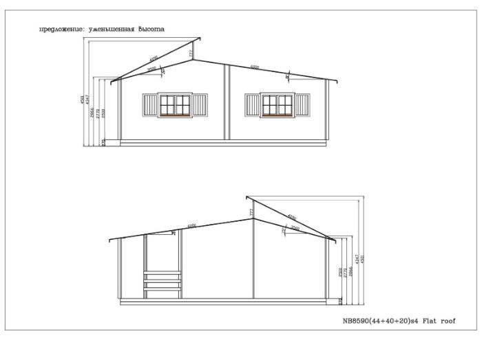 Casa de Madeira, T.3 Bungalow, Pré-Fabricada
