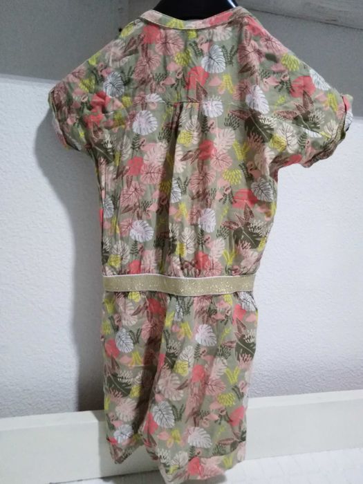 Vestido Floral Inextenso 7 Anos