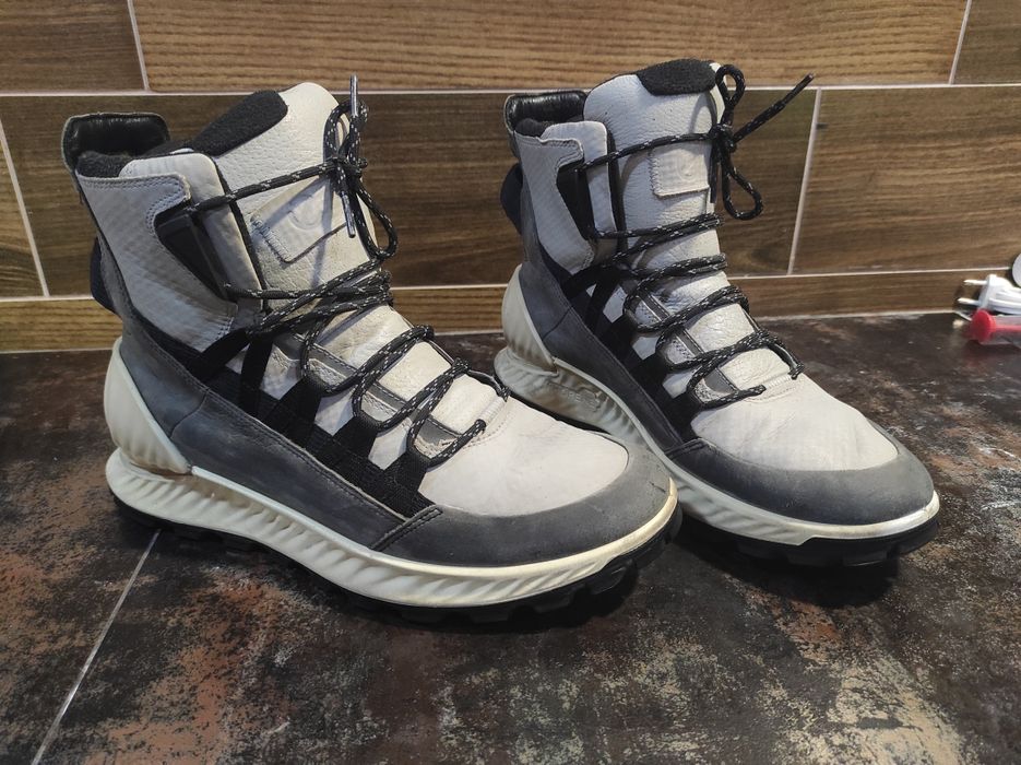 Ботинки ecco кросівки зимні на флісі водонипроникні 42 оригінал