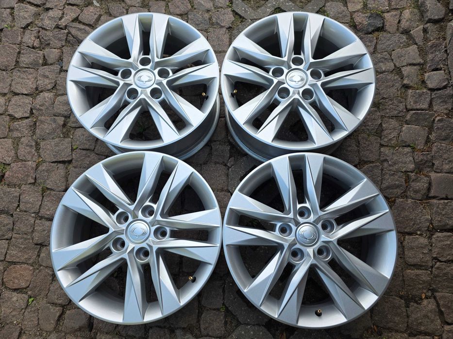 Oryginalne felgi aluminiowe z czujnikami SsangYong KGM REXTON 18" 5x130 ET 43 MUSSO j. NOWE