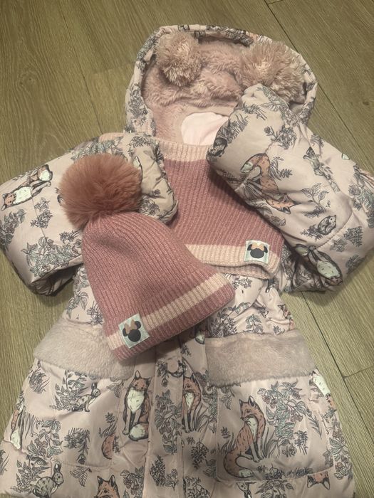 Komplet zimowy dla dziewczynki 128