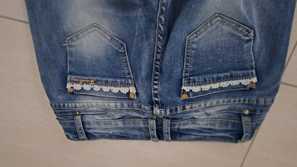 Spodnie dżinsy wycierane 36 s