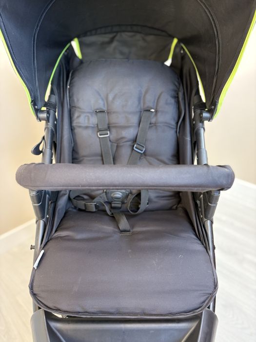 HAUCK RUNNER wózek spacerowy biegowy BLACK NEON 25 KG