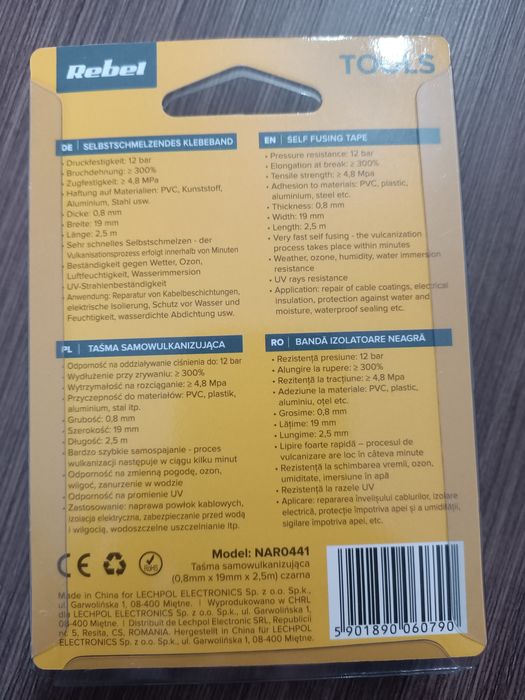 Taśma samowulkanizująca