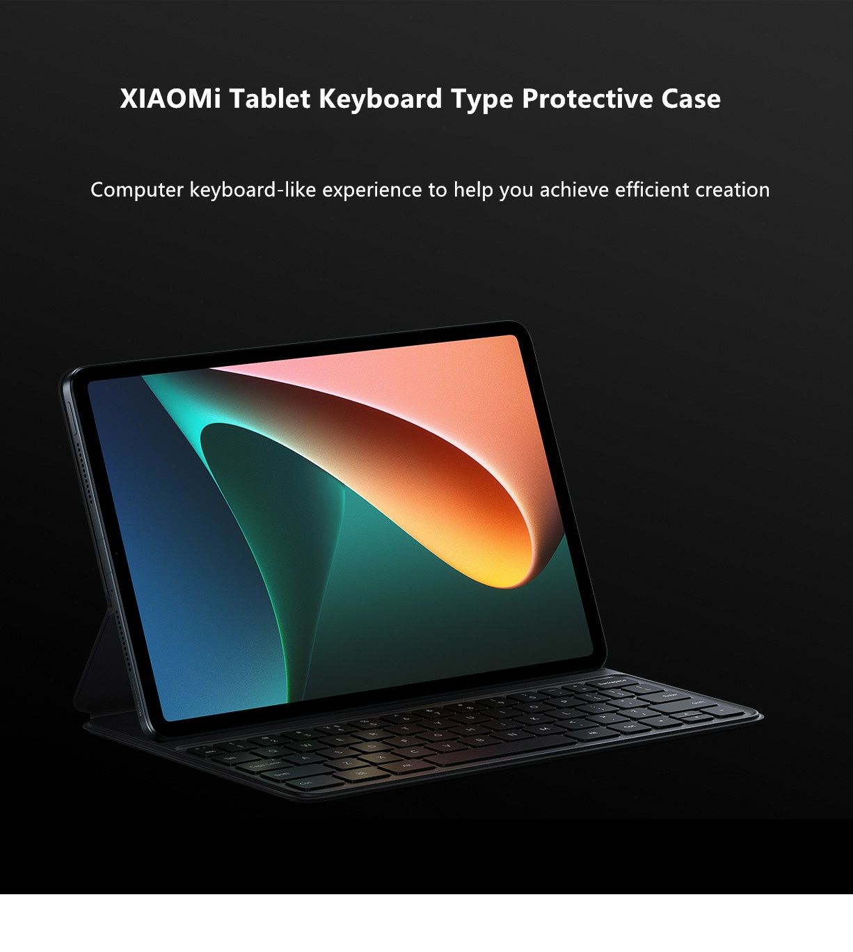 Фирменный чехол клавиатура на планшет Xiaomi Mi Pad 5 pro оригинальный ...