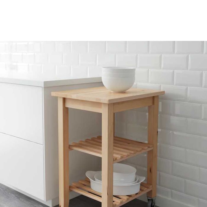 Carrinho de cozinha, bétula, 58x50 cm - BEKVÄM Ikea