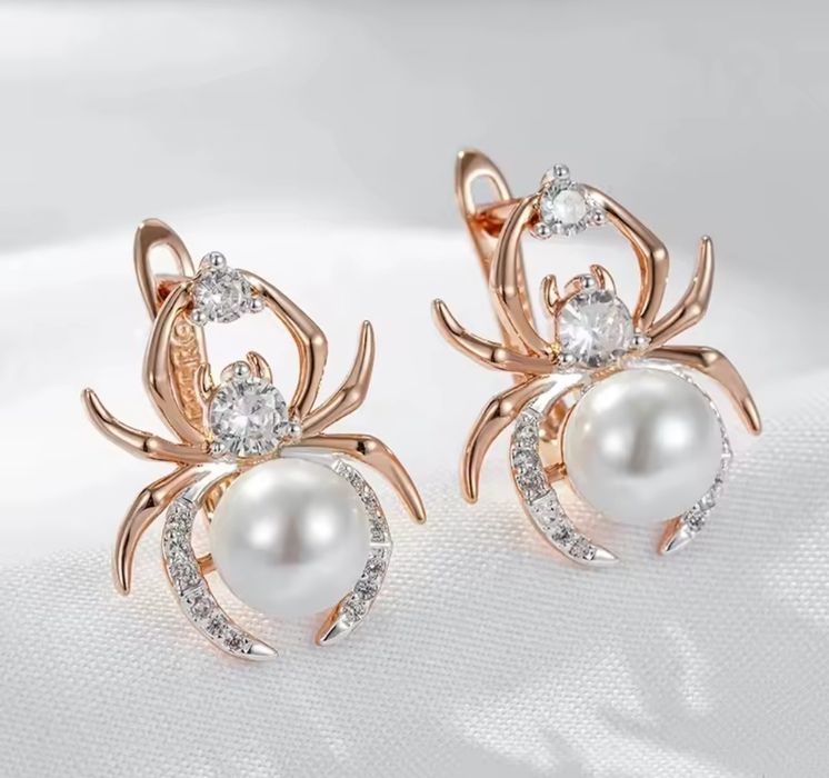 Набір сережки, кулон, ланцюжок з медичного золота