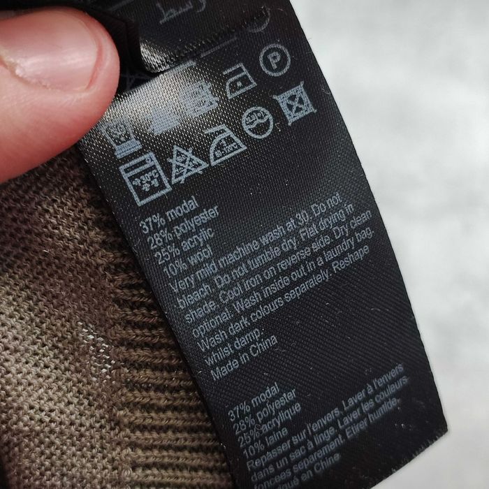 MĘSKI Elegancki PREMIUM Lekki Sweterek Sweter Oliwka AllSaints Haft Logo