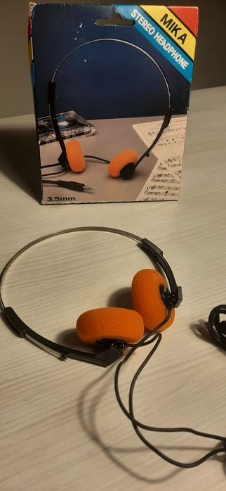 Retro słuchawki do walkmana lata 80-te PRL