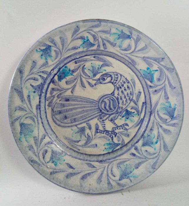 Prato Porcelana e Barro - Motivos azuis