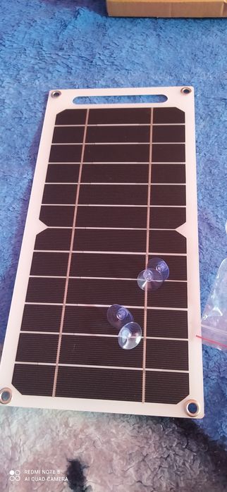 Panel słoneczny 30cm na 14,5cm Nowy wodoodporny  z USB