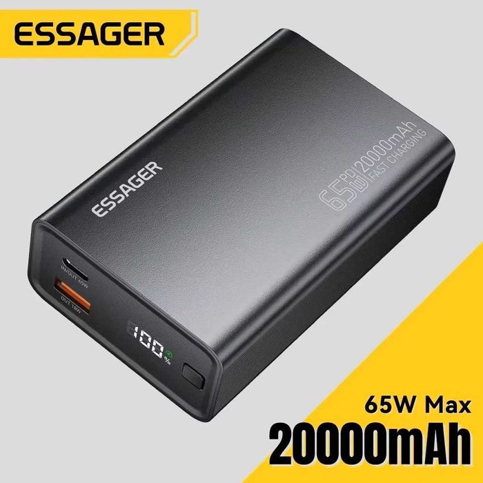 Power Bank Essager 65W‼️ для ноутбука • телефону • планшета