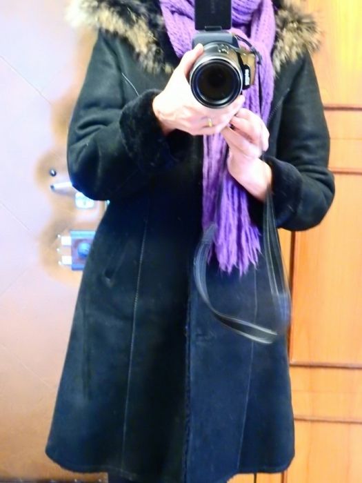 Płaszcz kozuch zimowy